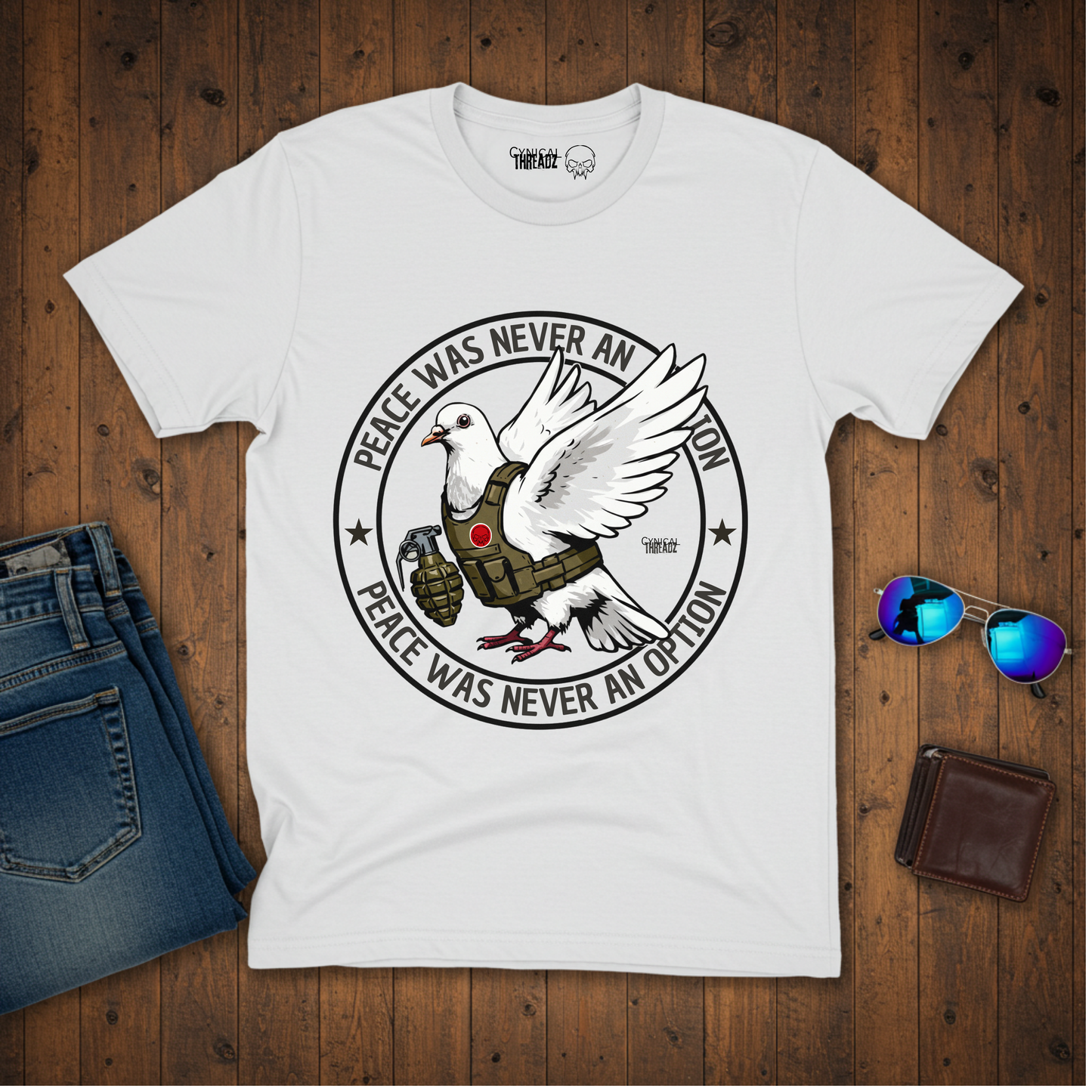 Dove Wearing Bullet Proof Vest,Graphic Tee