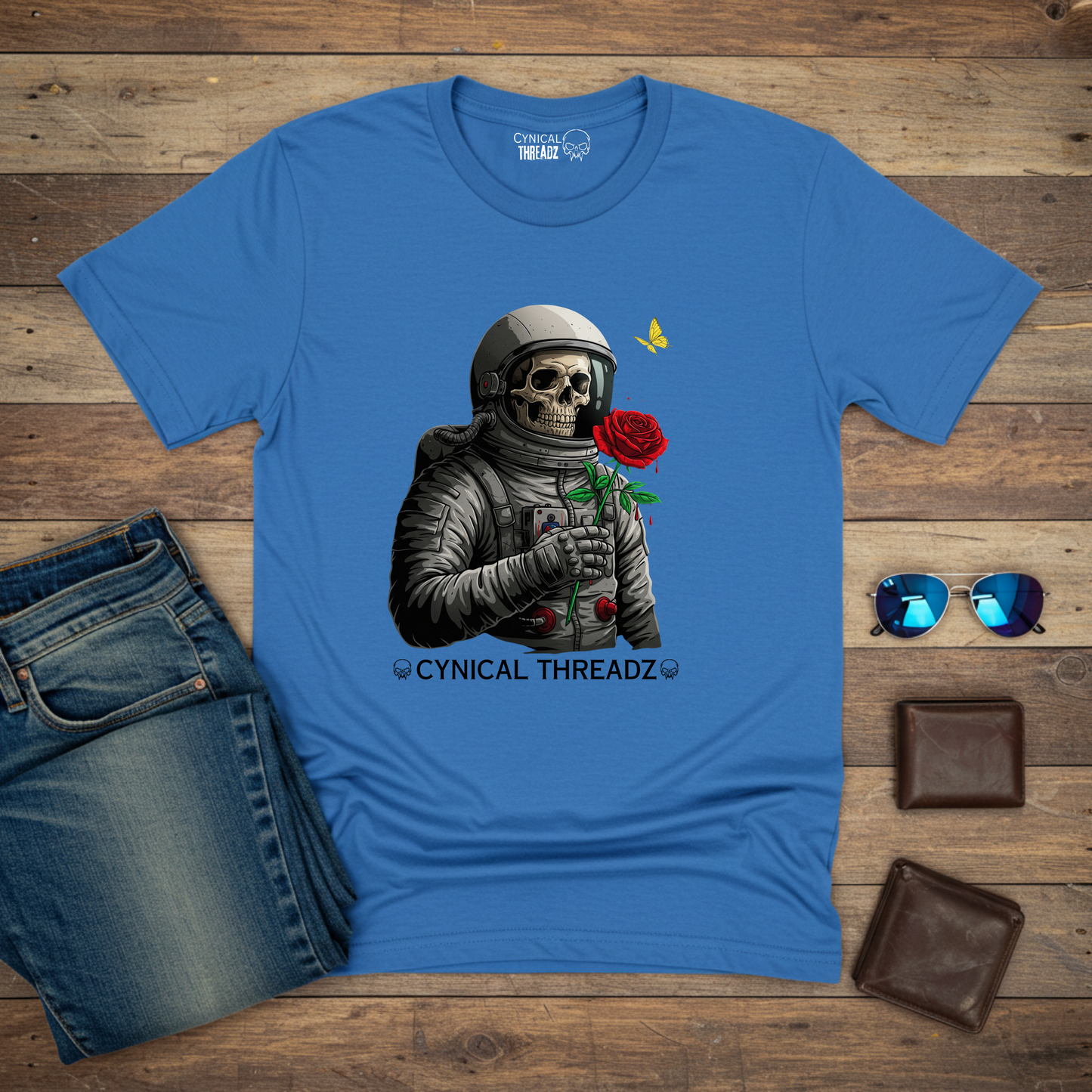 Astronaut with a Rose Softstyle T-Shirt