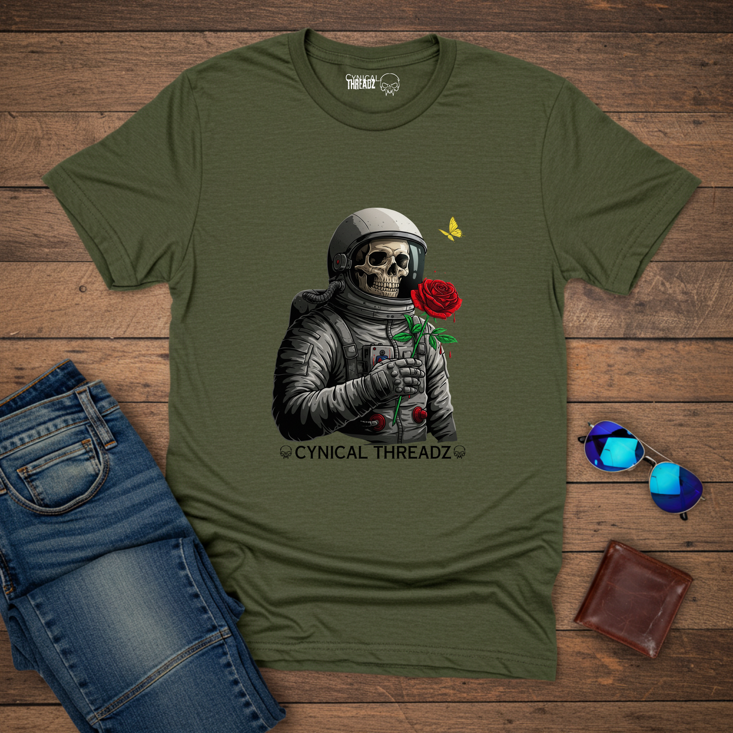 Astronaut with a Rose Softstyle T-Shirt