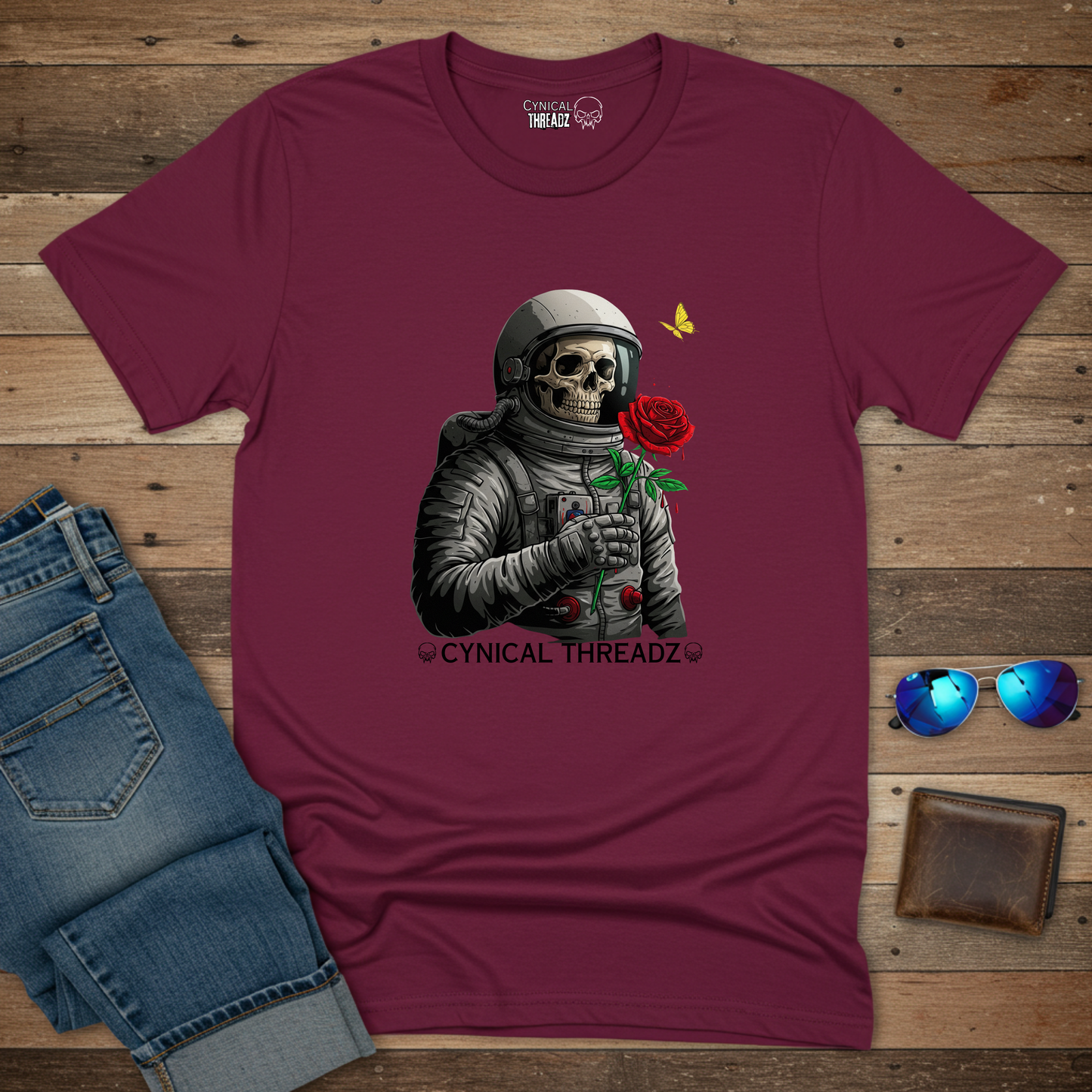 Astronaut with a Rose Softstyle T-Shirt
