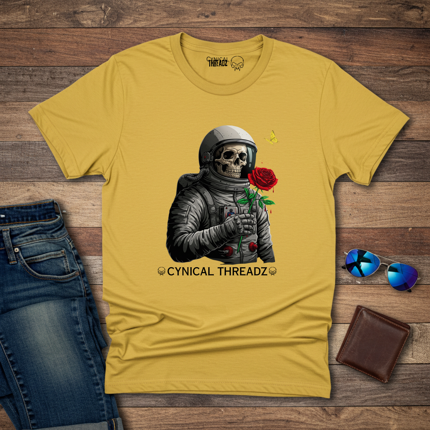Astronaut with a Rose Softstyle T-Shirt