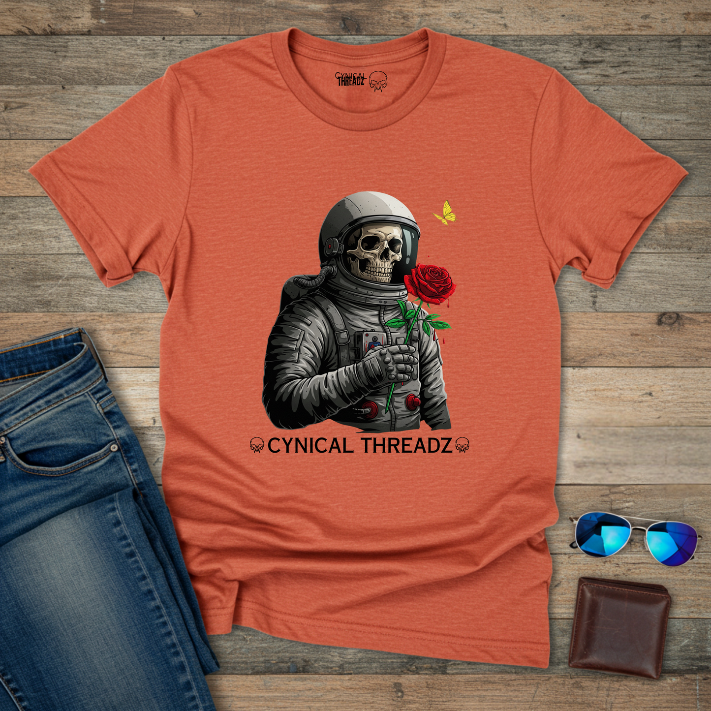 Astronaut with a Rose Softstyle T-Shirt
