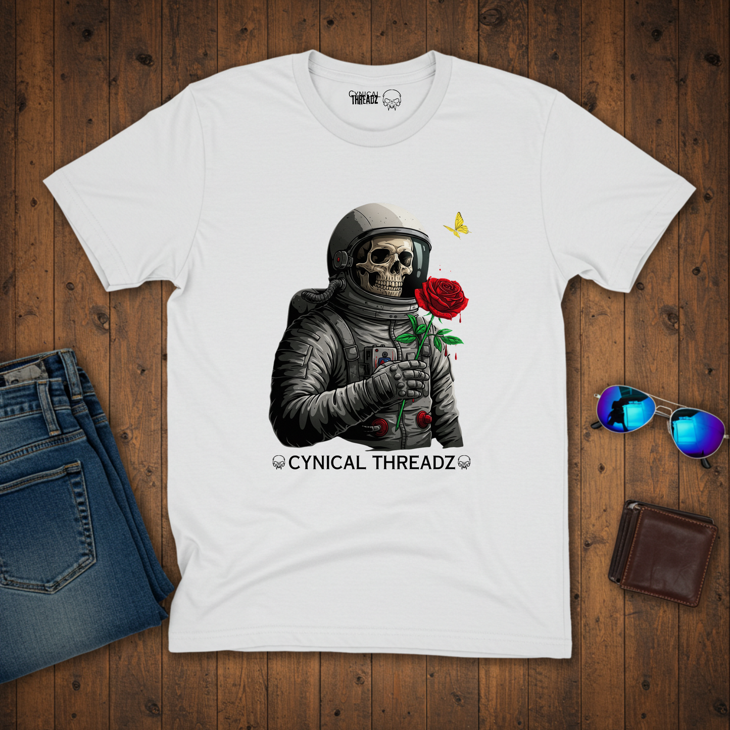 Astronaut with a Rose Softstyle T-Shirt