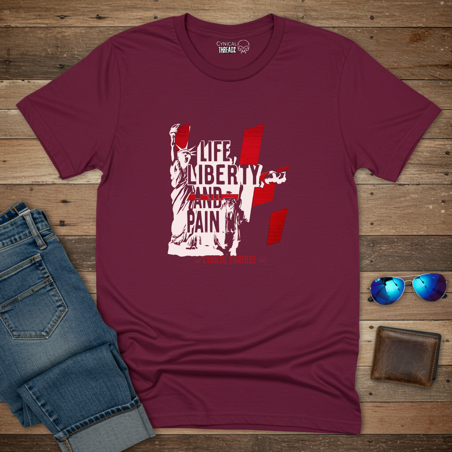 Life, Liberty and Pain Unisex T-Shirt