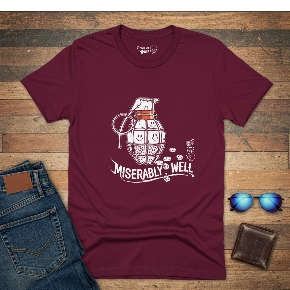 Grenade Design 'Miserably, Well' Unisex