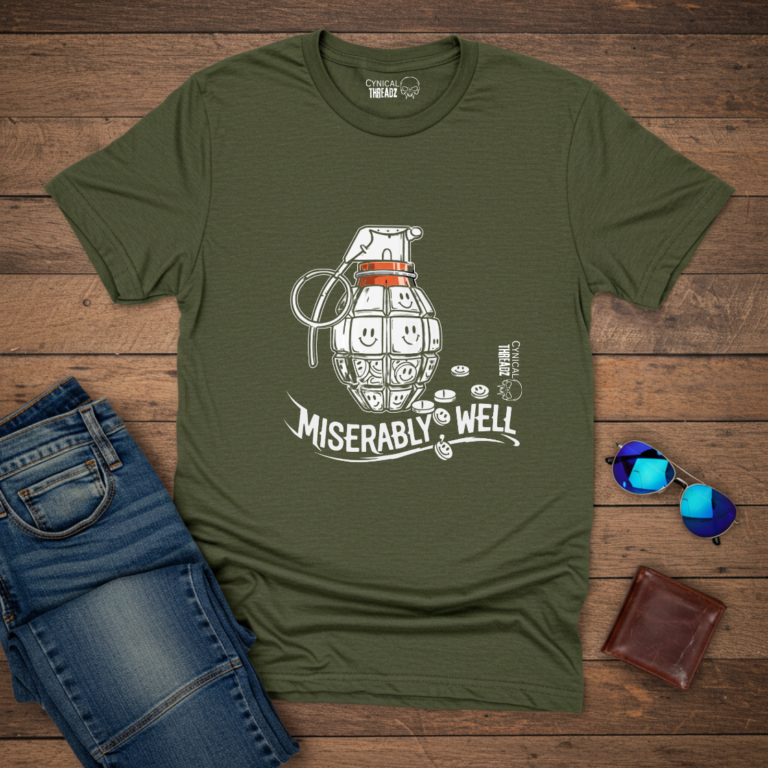 Grenade Design 'Miserably, Well' Unisex