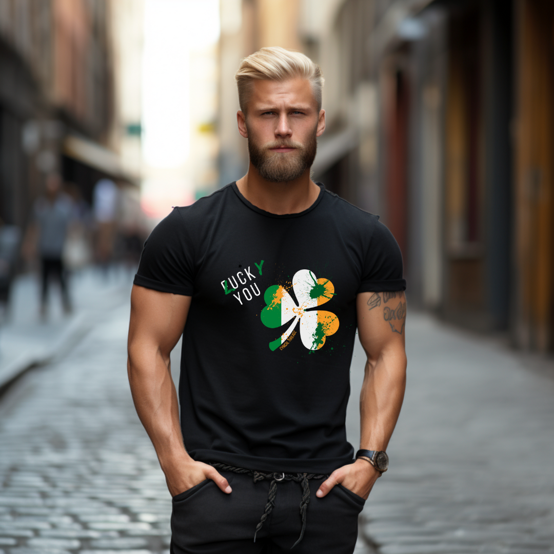 15.T-Shirt - Lucky you 'f#*k you' design
