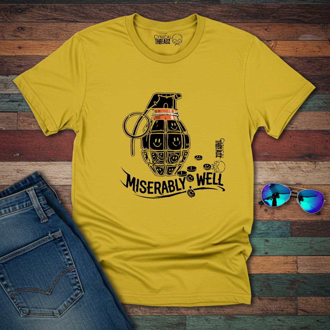 Grenade Design 'Miserably, Well' Unisex