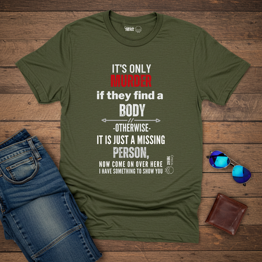 IT'S ONLY MURDER IF THEY FIND THE BODY
