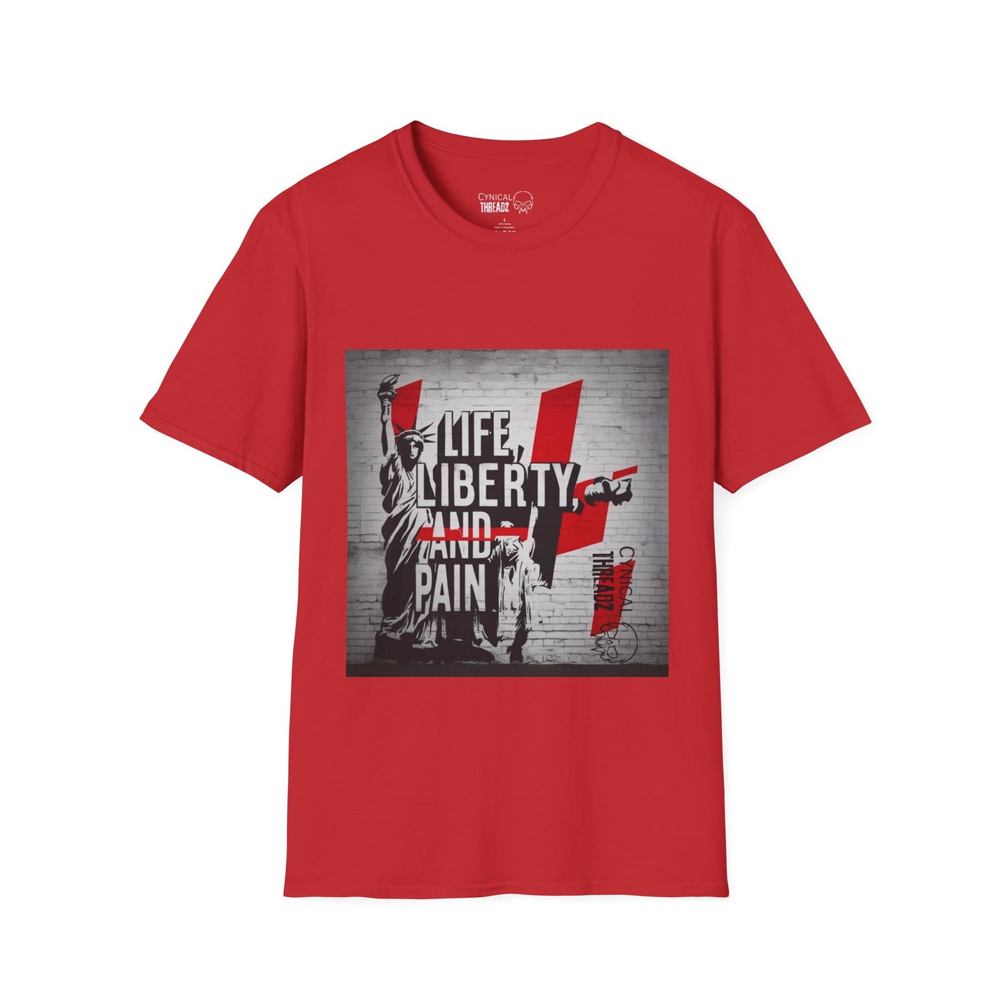 Life, Liberty, and Pain Graphic Unisex Softstyle T-Shirt