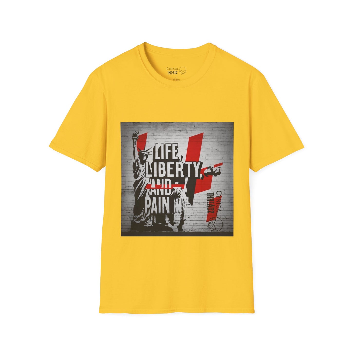 Life, Liberty, and Pain Graphic Unisex Softstyle T-Shirt