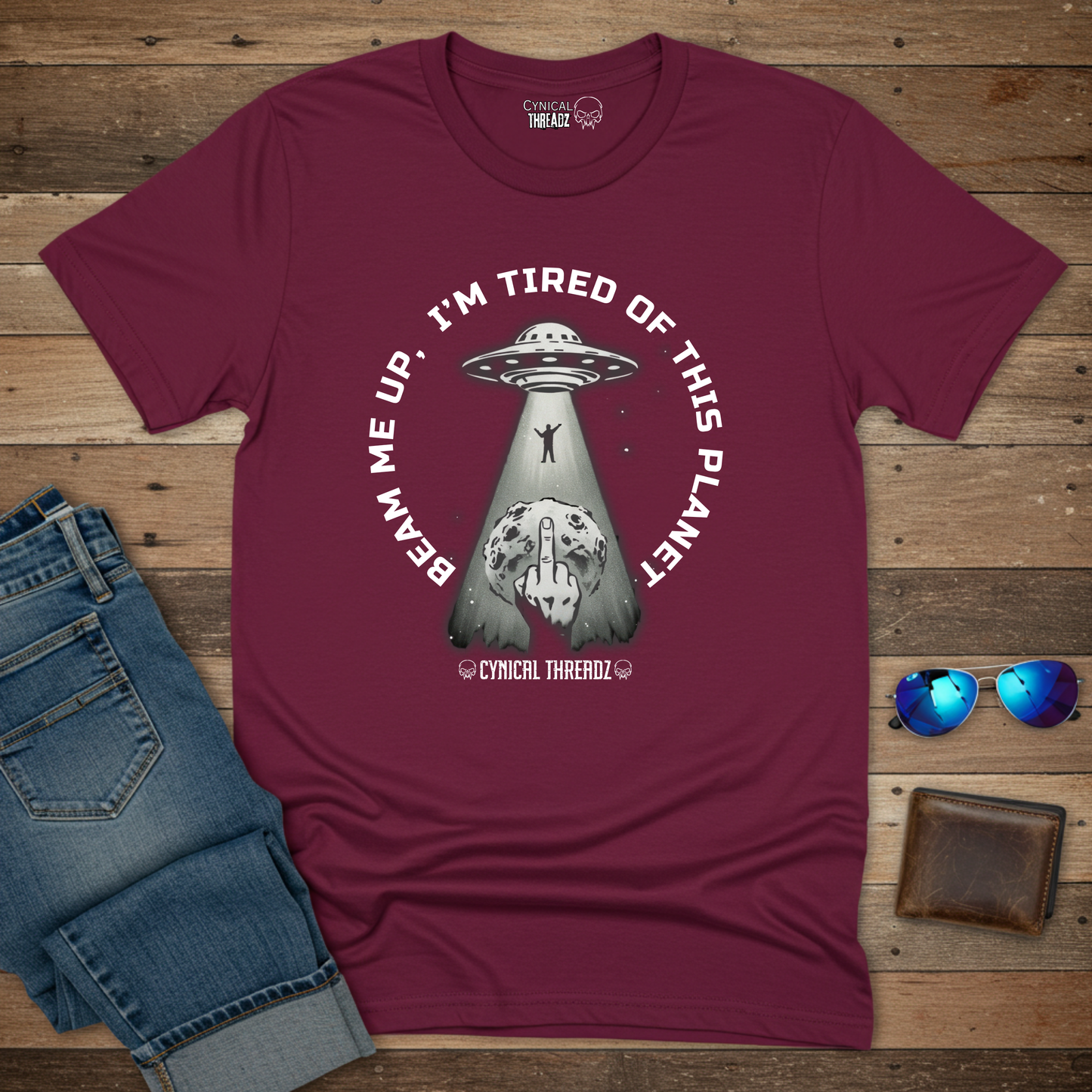 Graphic Tee Beam Me Up
