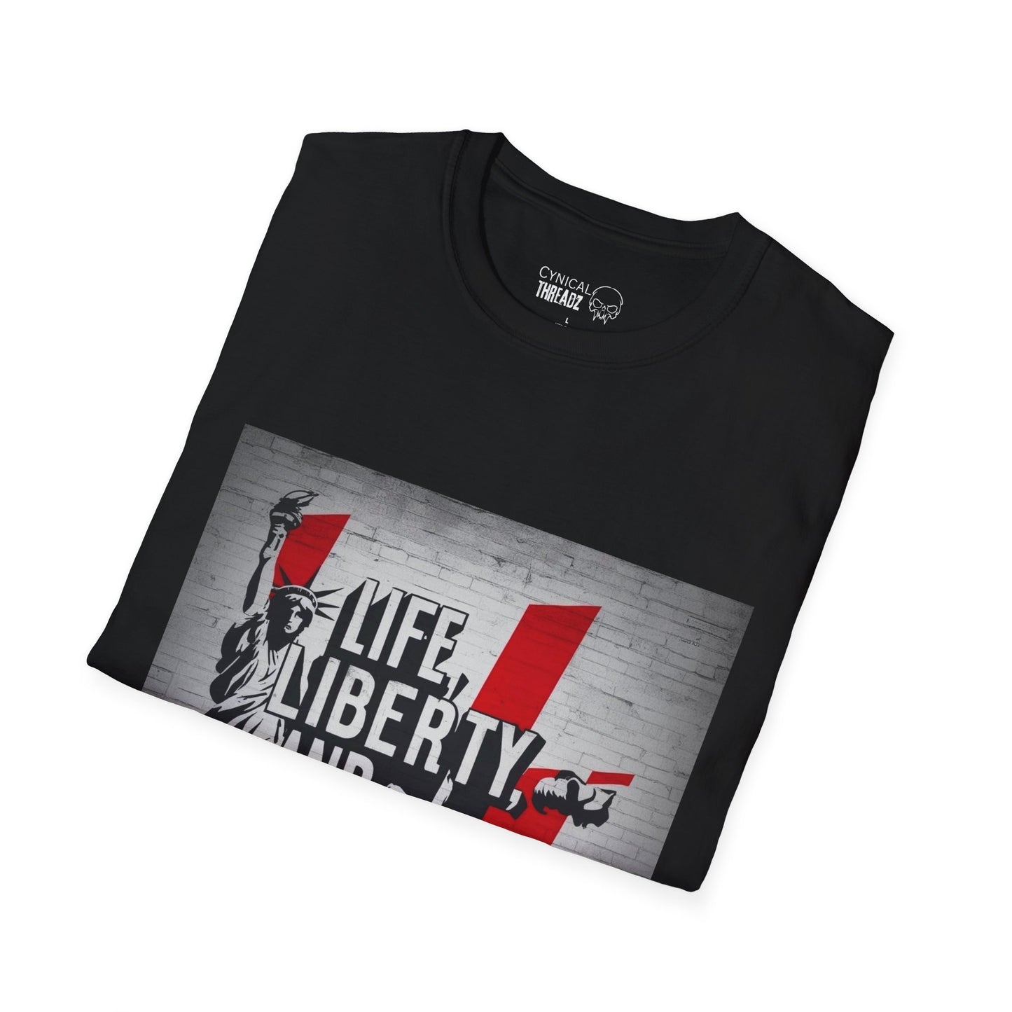 Life, Liberty, and Pain Graphic Unisex Softstyle T-Shirt