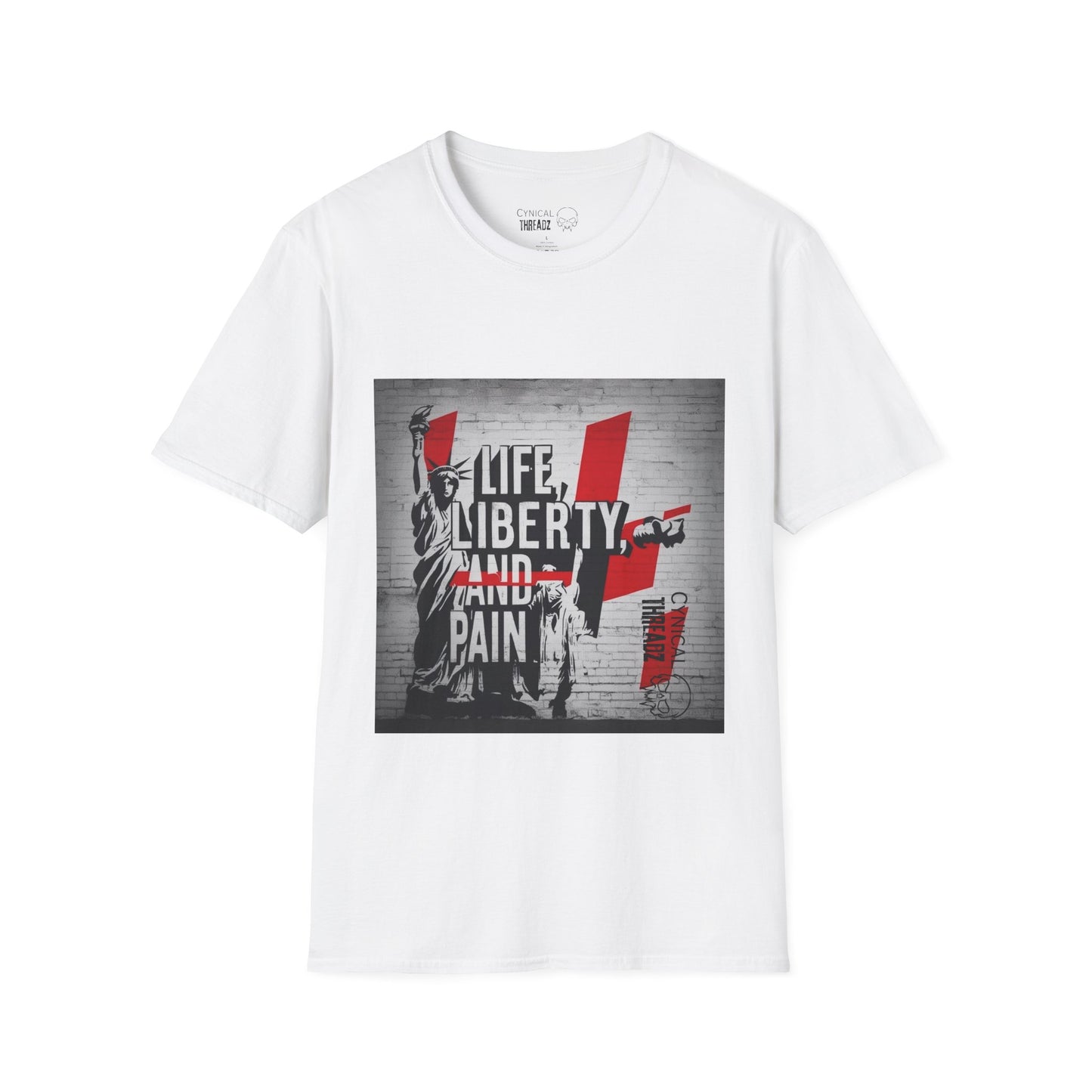 Life, Liberty, and Pain Graphic Unisex Softstyle T-Shirt