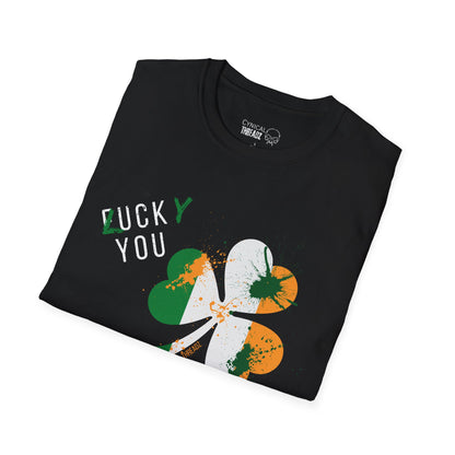 15.T-Shirt - Lucky you 'fuck you' design